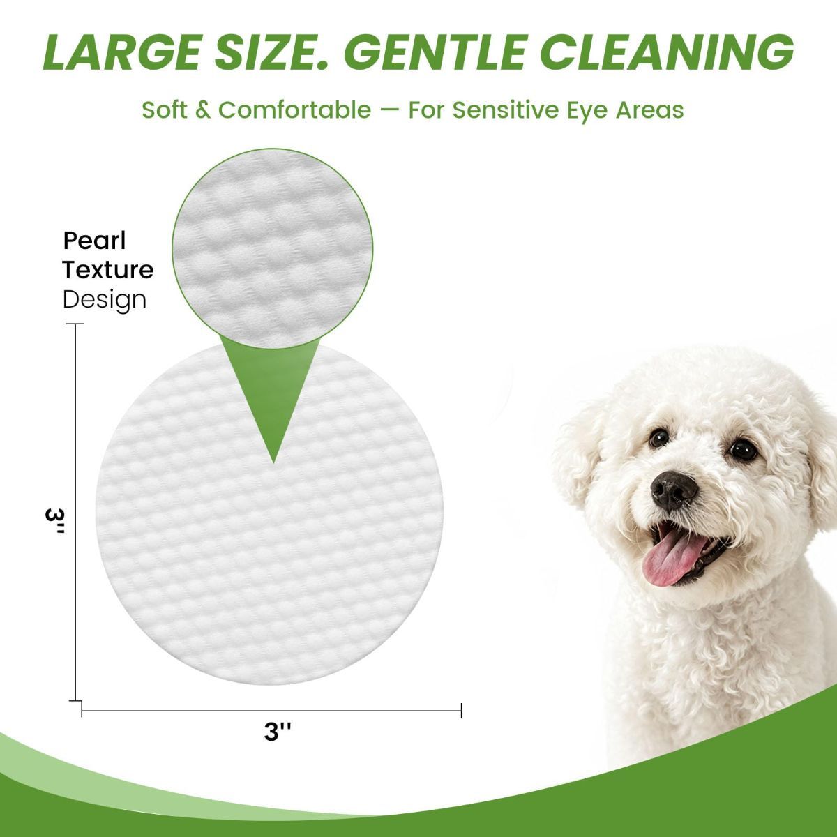 Dog Eye Wipes Tear Stain Remover for Dogs & Cats, Natural image 5