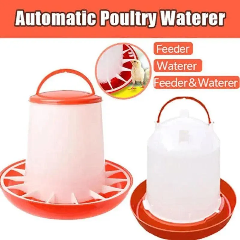 Durable Poultry Feeder and Waterer for Chicken and Chook Farming Use - Waterer image 2