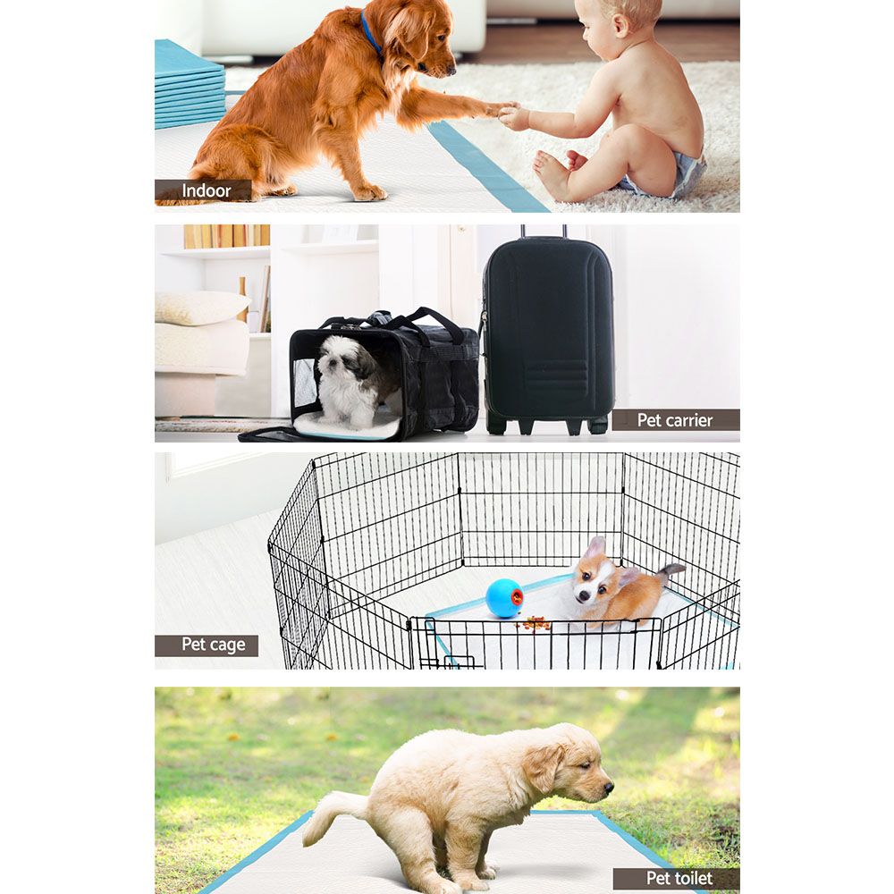 i.Pet 2-Tier Pet Stroller 25kg Capacity & 400pcs Training Pads Combo image 10