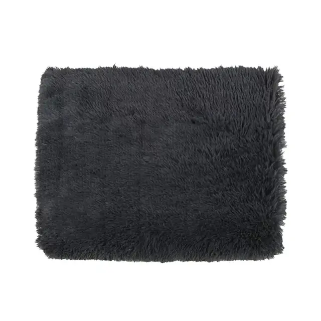 Khaki Warm Plush Pet Cushion Cat Bed Dog Mat Cozy Kennel Pad Soft House Liner Velvet…