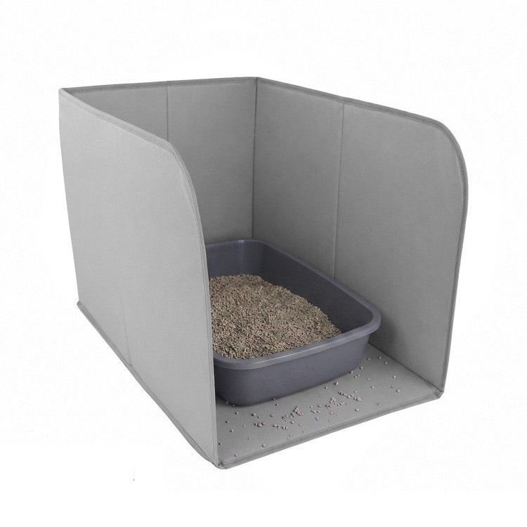 Foldable Cat Litter Box Splash Guard with Waterproof Liner image 11