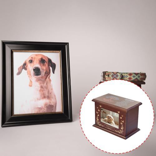 Pet Memorial Wooden Urn Box with Photo Frame, 28 image 5