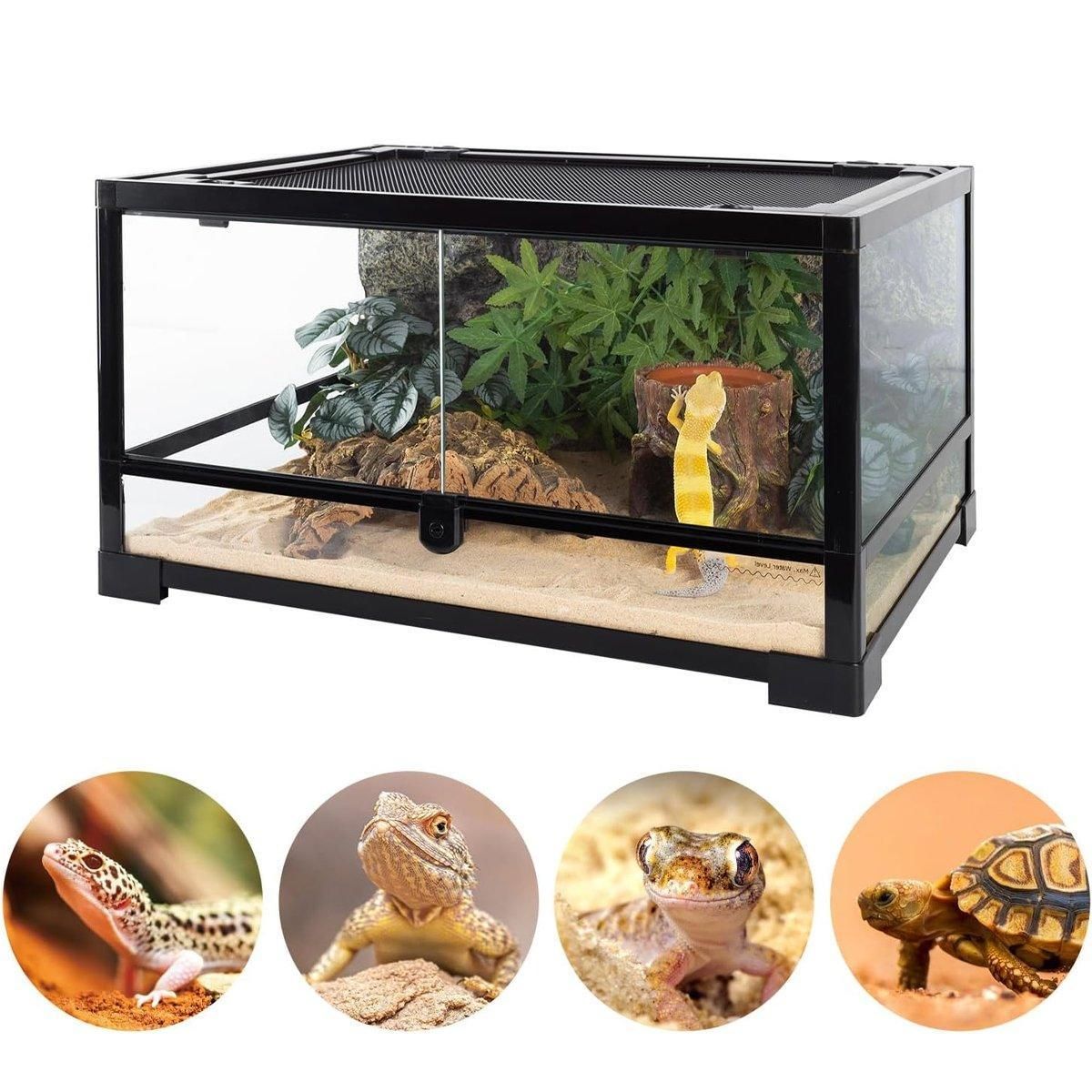 Tree Stump Reptile Cave Lizard Hide Terrarium Cave Home Decor Moisture Keeping image 13