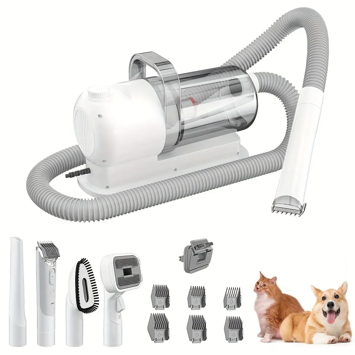 Pet Grooming Vacuum Kit 13000Pa Strong Suction 99% Hair Removal 6 Clipper Combs 5… image 11