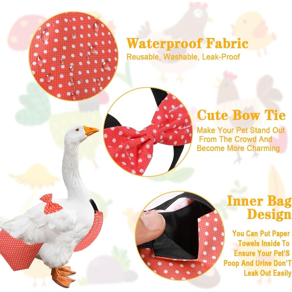 3 Pieces Pet Chicken Diapers for Hens image 3