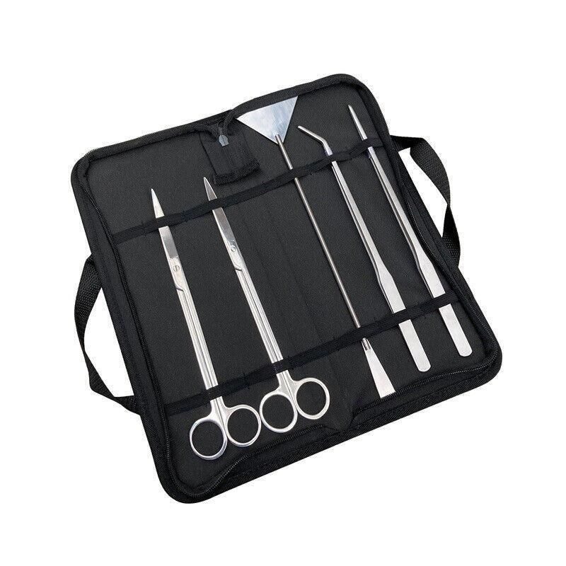 Stainless Steel Aquarium Tool Set Tweezers Scissors Spatula Kit 4 5 6PCS - 6PCS Tool +… image 3