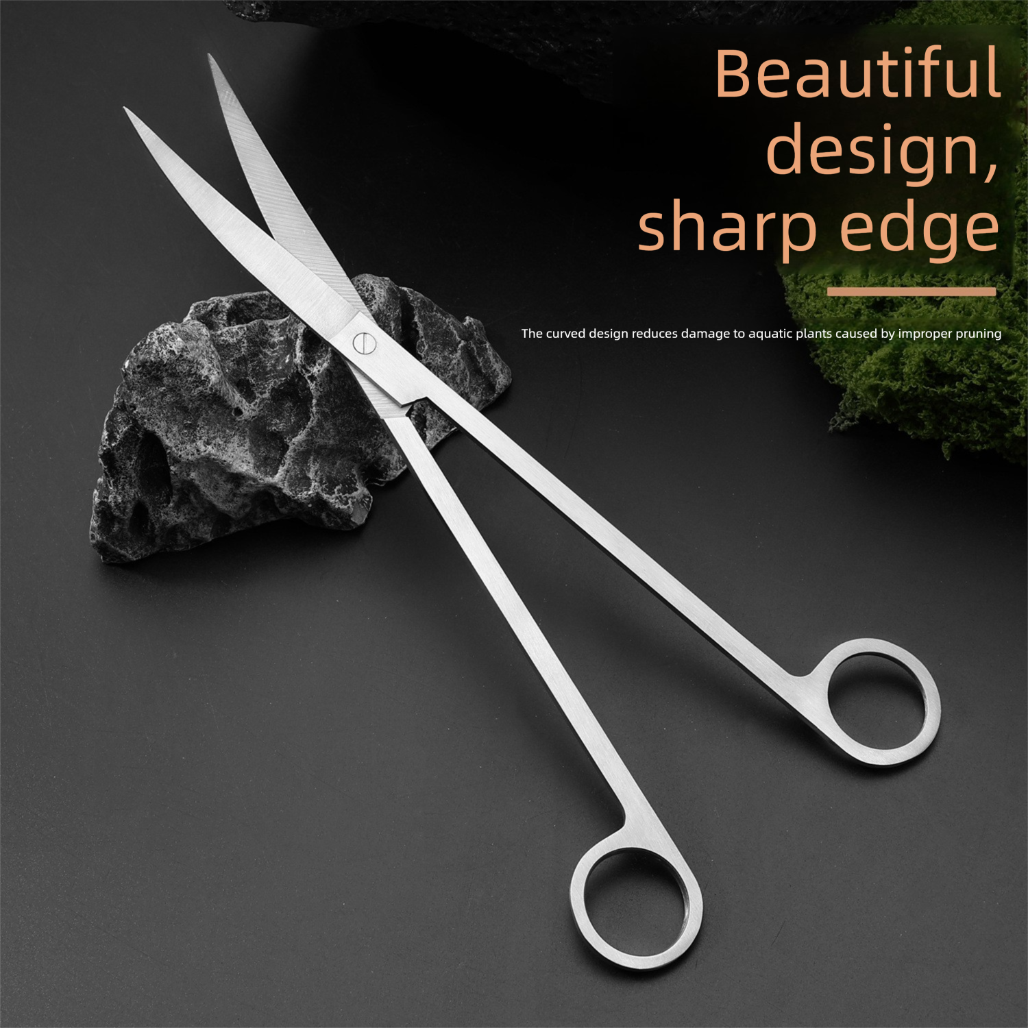 Black Stainless Steel Aquarium Cleaning Tool Kit - 5 Piece Fish Tank Maintenance Set… image 5