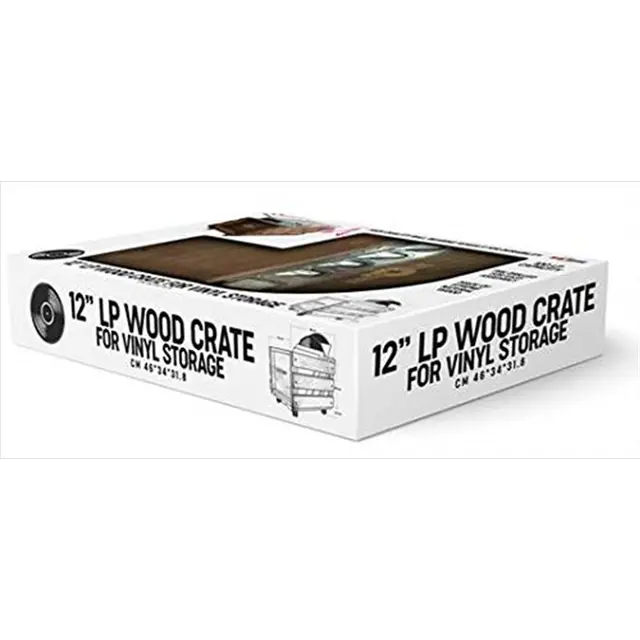 12" Wooden LP Crate
