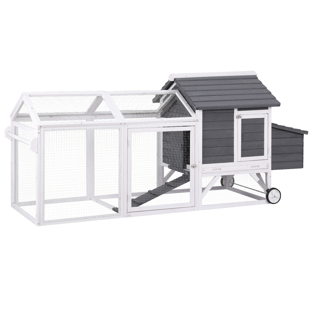 i.Pet Chicken Coop Rabbit Hutch Extra Large Wooden Run Bunny Cage House Outdoor image 7
