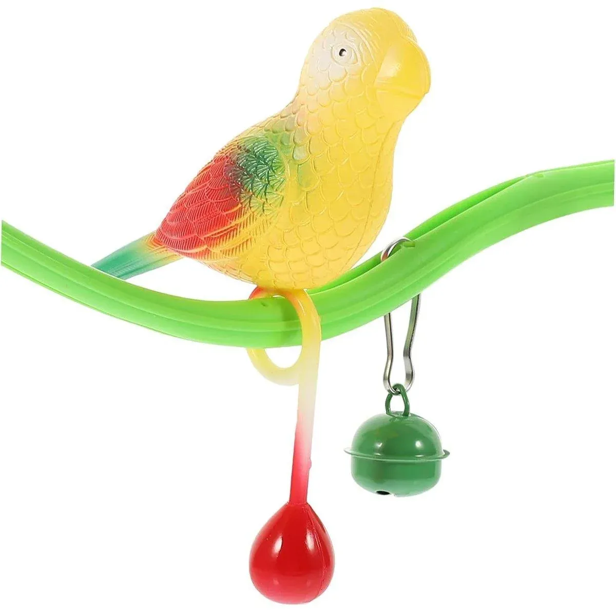 Parrot Relieve Boredom Stand Pole Rack Chew Play Simulation Fake Bird Cage Toys image 5