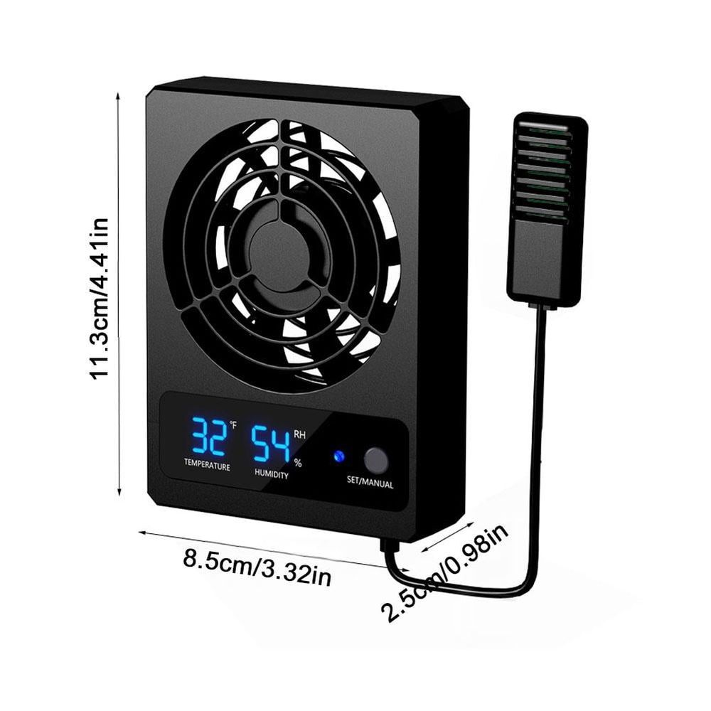 Smart Cooling Fan For Reptile Tank With LED Display Ventilation Fan For Reptile Terra… image 5