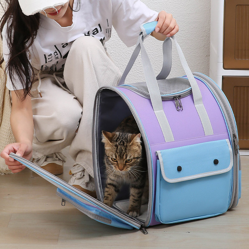 Orange Portable Pet Carrier Backpack - Spacious image 5