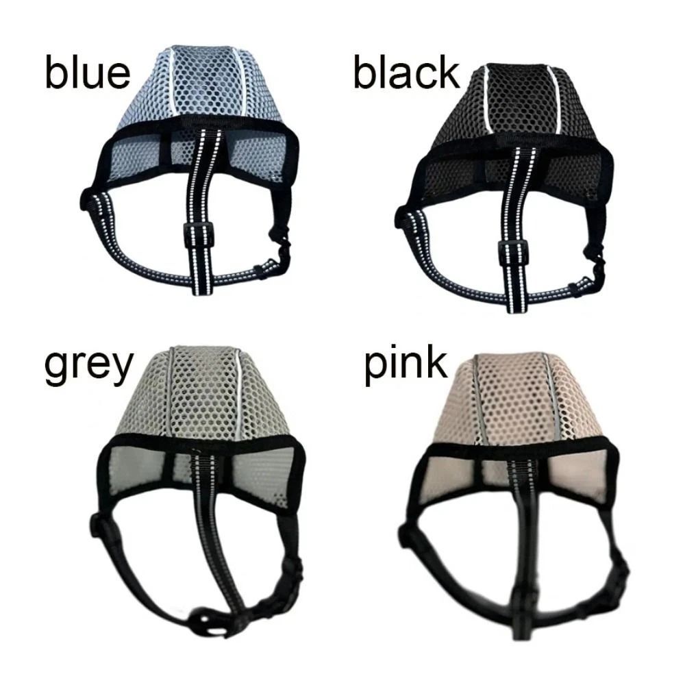 Breathable Mesh Dog Muzzle for Long-Snout Breeds with Reflective Adjustable Straps image 3