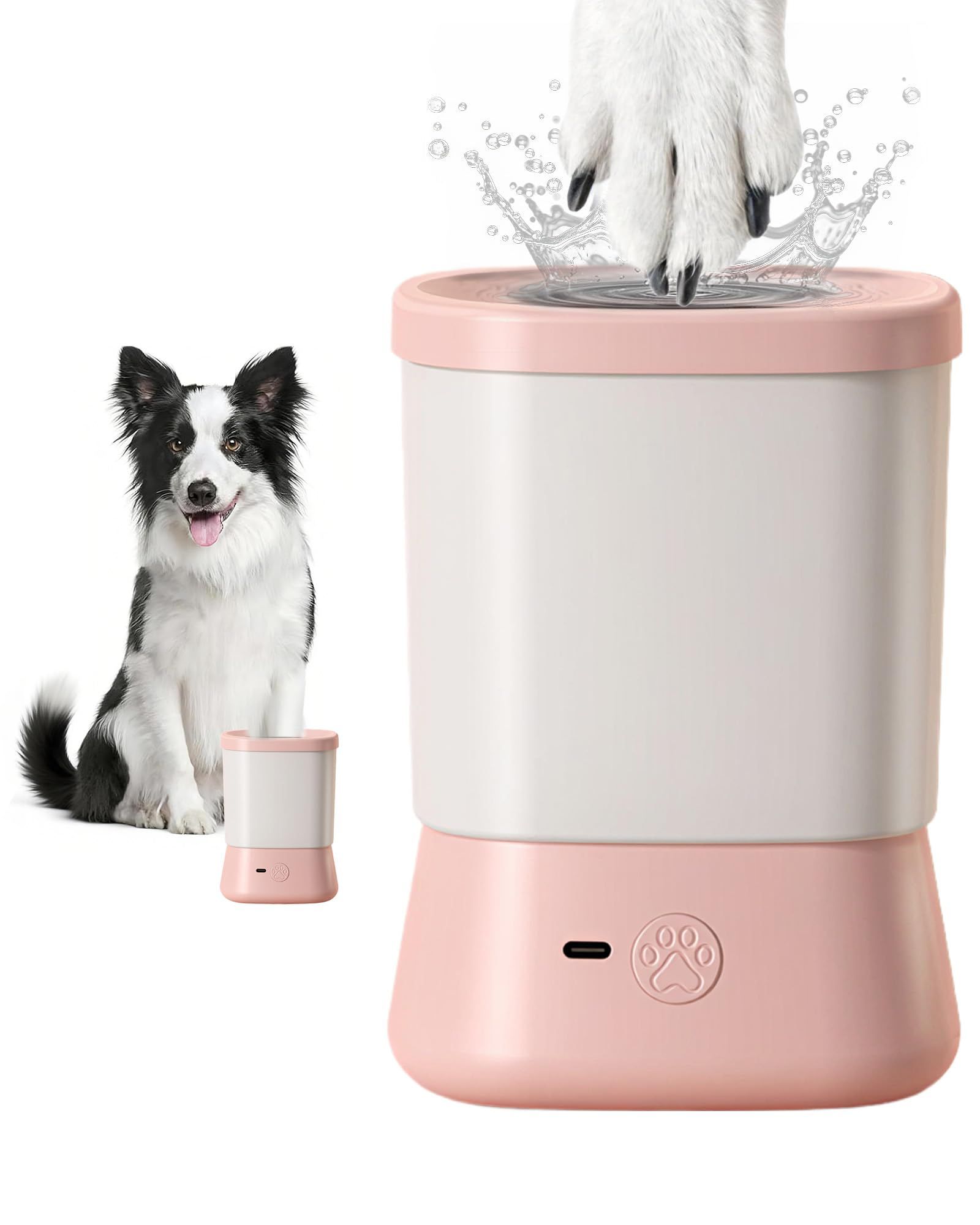Electric Dog Paw Cleaner for Dogs，2 Speeds Automatic Dog Foot Paw Washer for…, Blue image 9