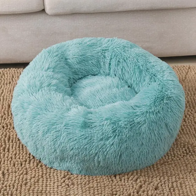Verdant Emerald Green 110cm Pet Nap Ring with Machine-Washable Plush Cover