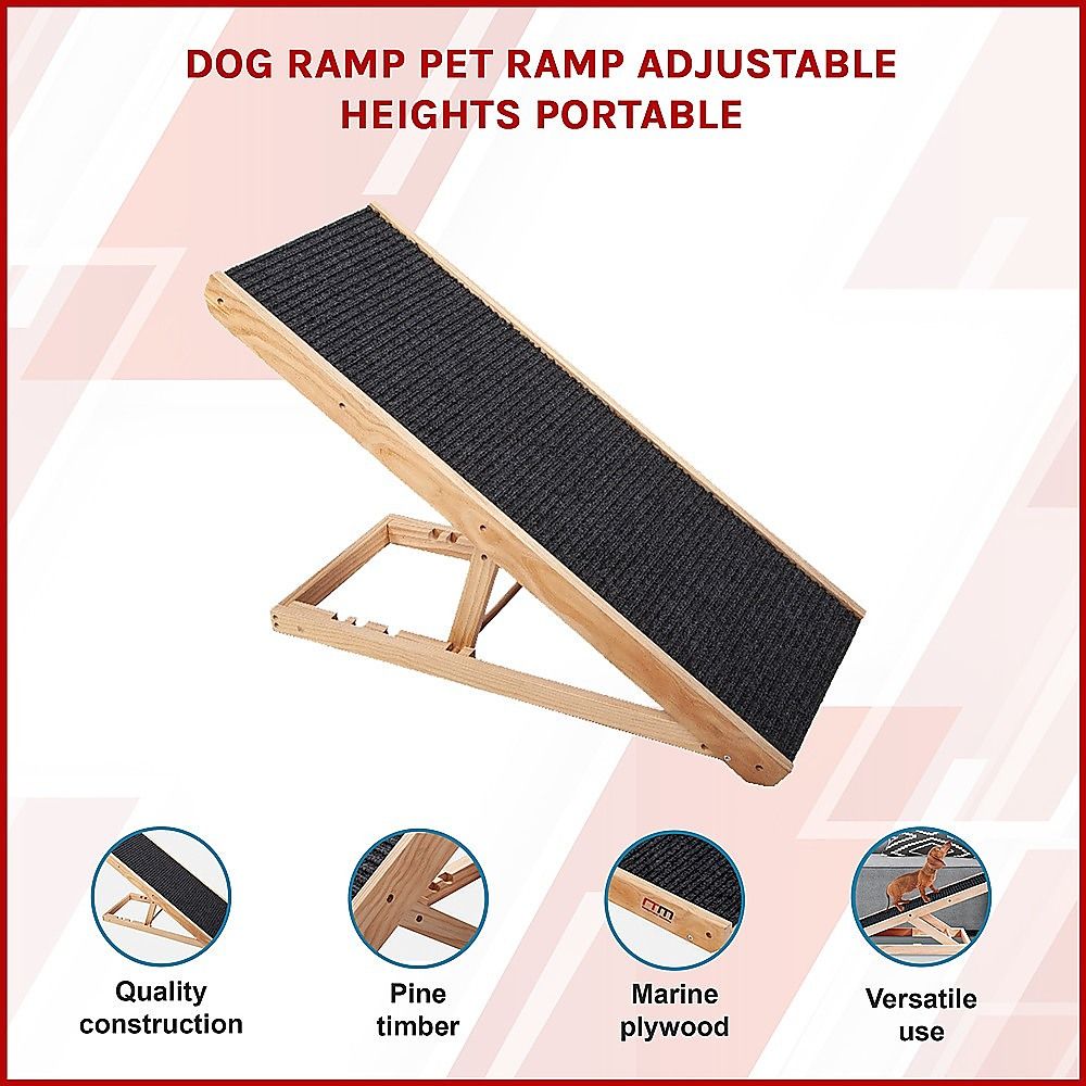 Dog Ramp Pet Ramp Adjustable Heights Portable image 4