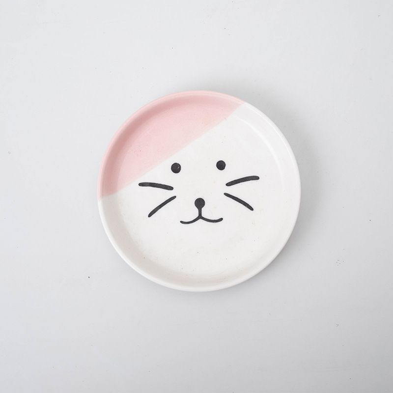 Pets Friendly Cat Bowl Single Cat Face Plate image 4