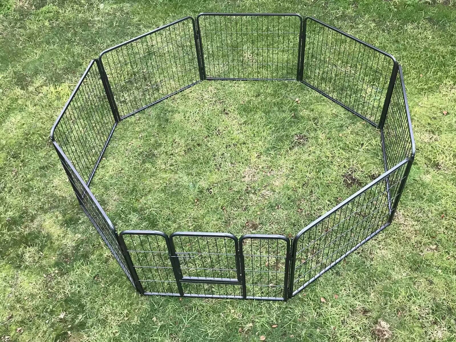 YES4PETS 60 cm Heavy Duty Pet Dog Puppy Cat Rabbit Exercise Playpen Fence With Cover image 3