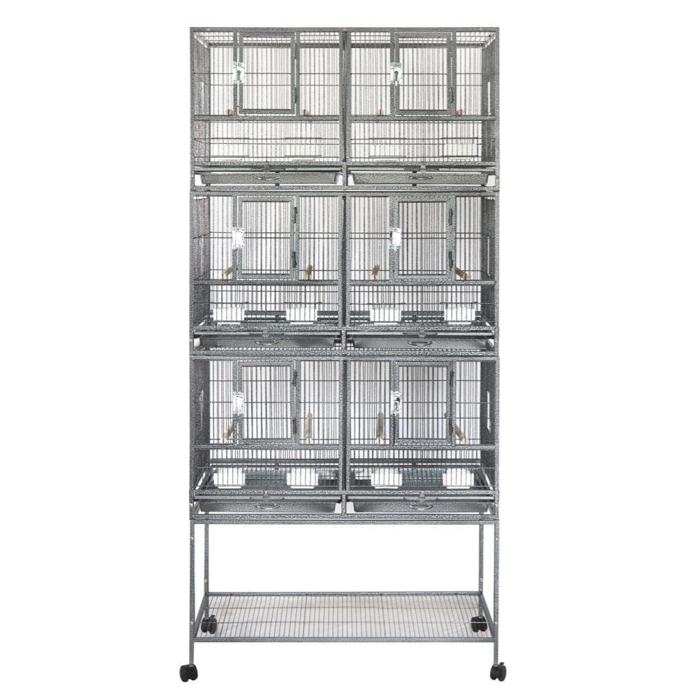 YES4PETS 208cm XXL Stackable Breeding Bird Budgies Aviary Cage image 2