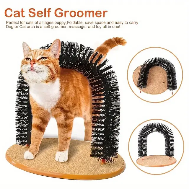 Cat grooming and scratching toys that cats can't resist - Cat Arch Self-Groomer…