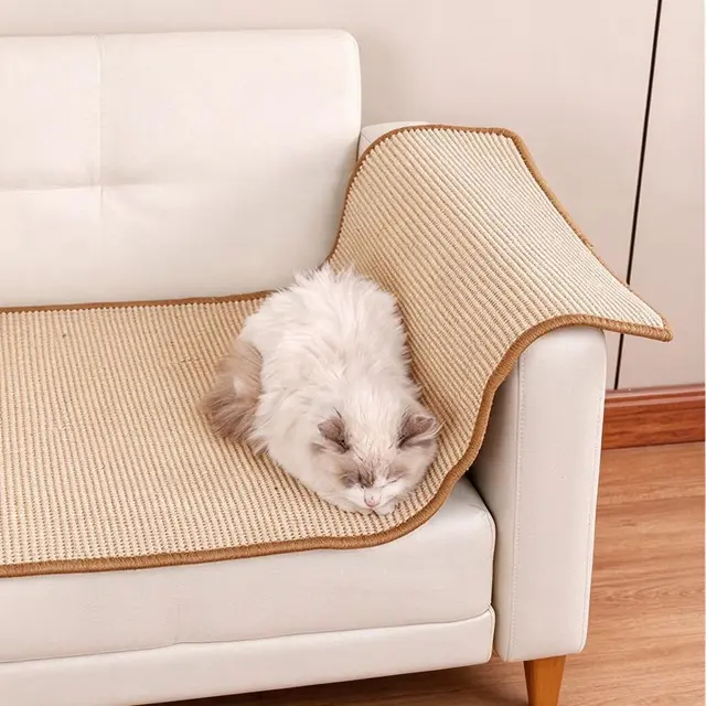 Large 60x90cm Cat Scratch Mat Sofa Protection Natural Fibre Woven…, 60 × 90cm