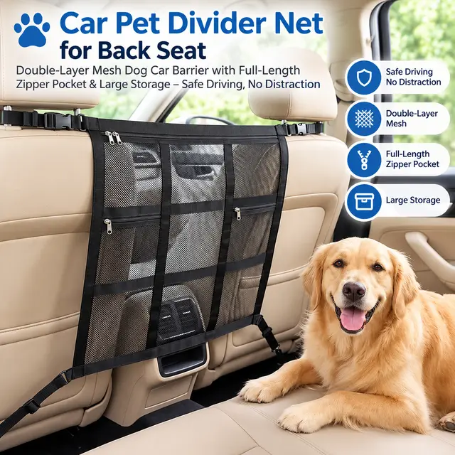 Car Pet Barrier Net for Front Seat Gap