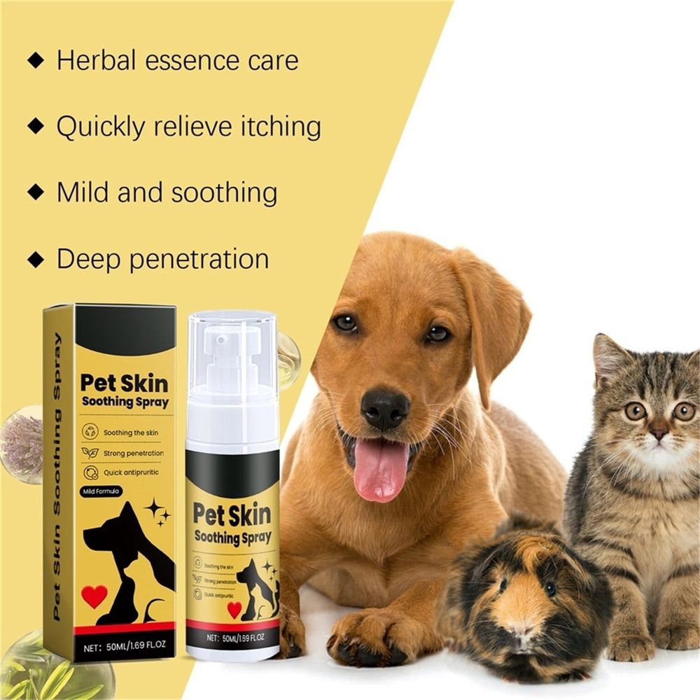 Pet Skin Care Spray 50ml, Natural Soothing Repair Spray for Dogs Cats All Pets, 1PC image 2