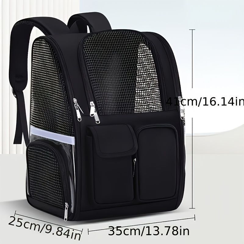 Dog Carrier Backpack Pet Transport Bag Travel Accessory For Dogs Dog Supplies - Blue… image 3