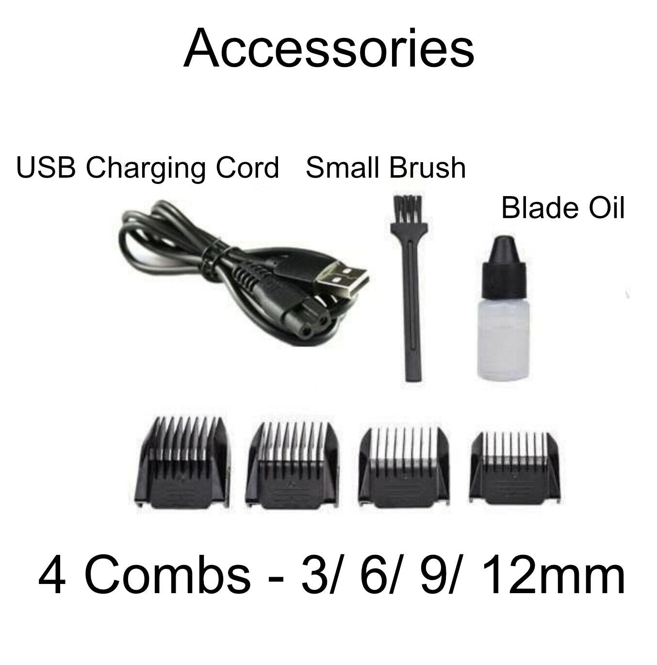 USB Charged pet shaver Cordless Clipper Pet Gromming Kit 4 Different Size Combs image 3
