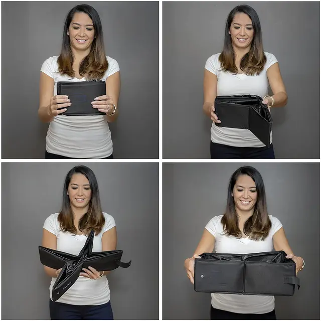 Portable Cat Travel Litter Box with Zipped Lid – Foldable Travel Litter Box