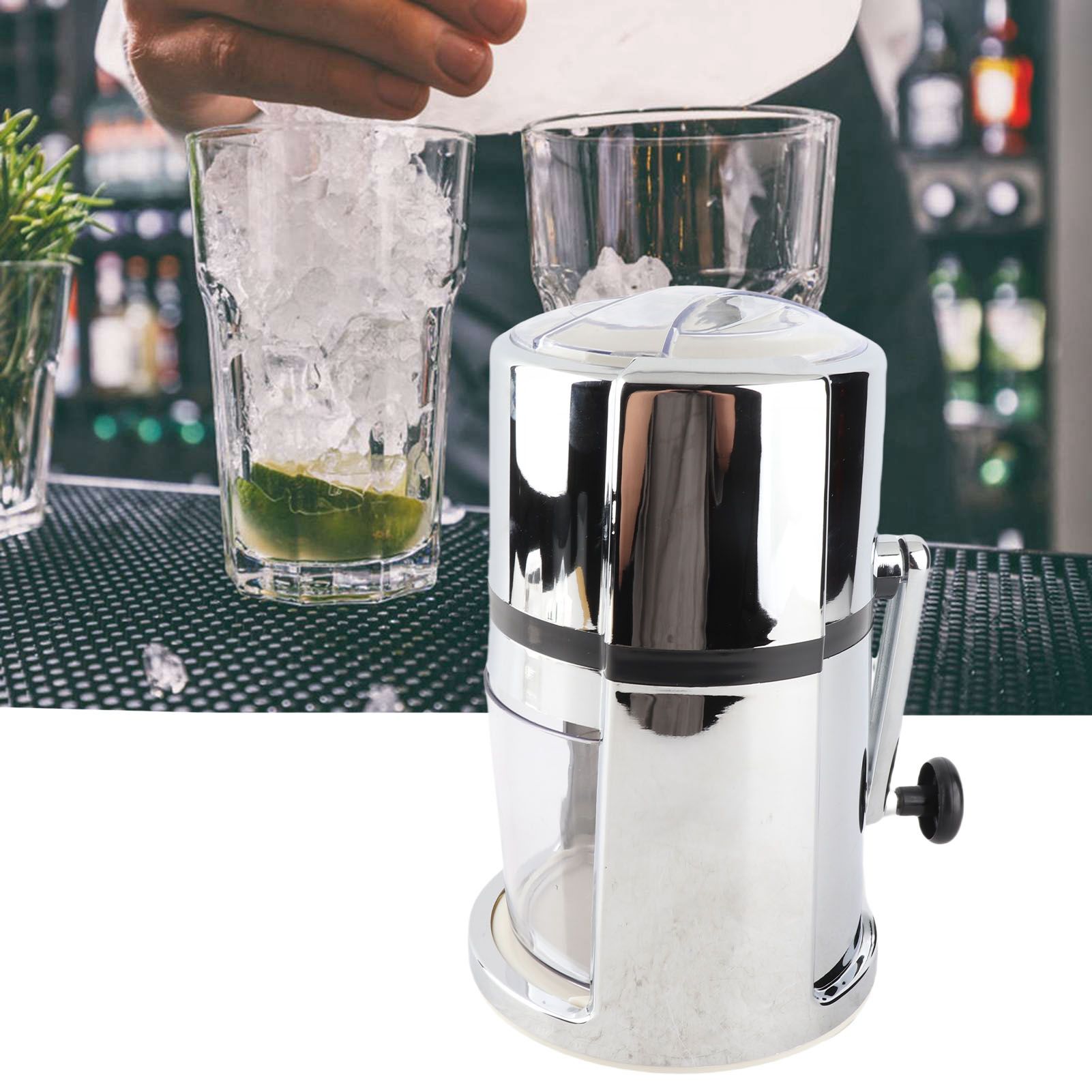 Manual Ice Crusher Commercial Household Portable Hand Crank Shaved Ice Crusher image 11