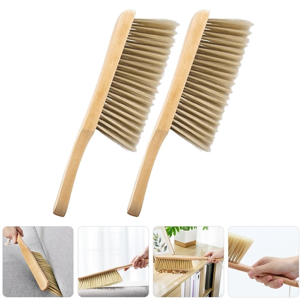 Dusting Brush Set Khaki Bristles image 5