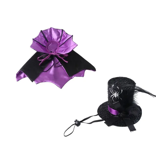 Halloween Dog Witch Cloak & Hat Set