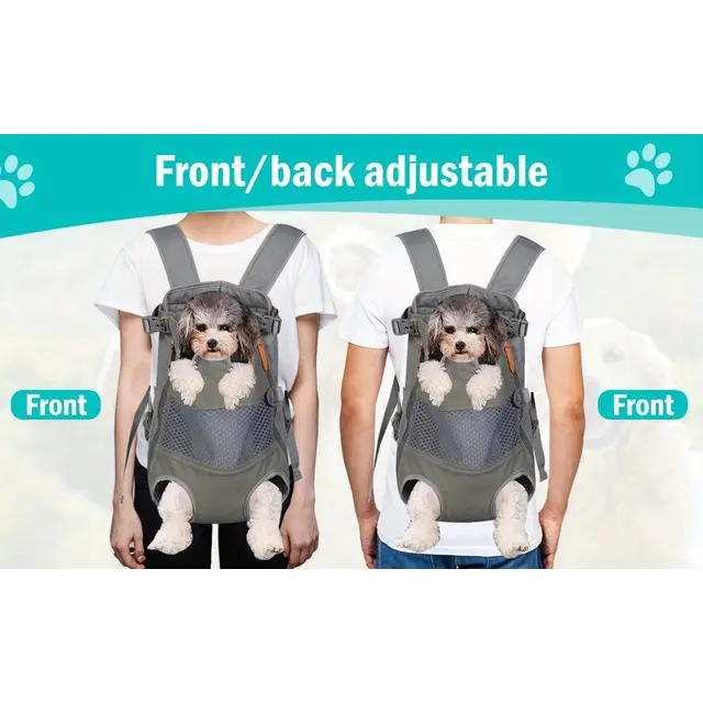Gray Black outdoor pet backpack