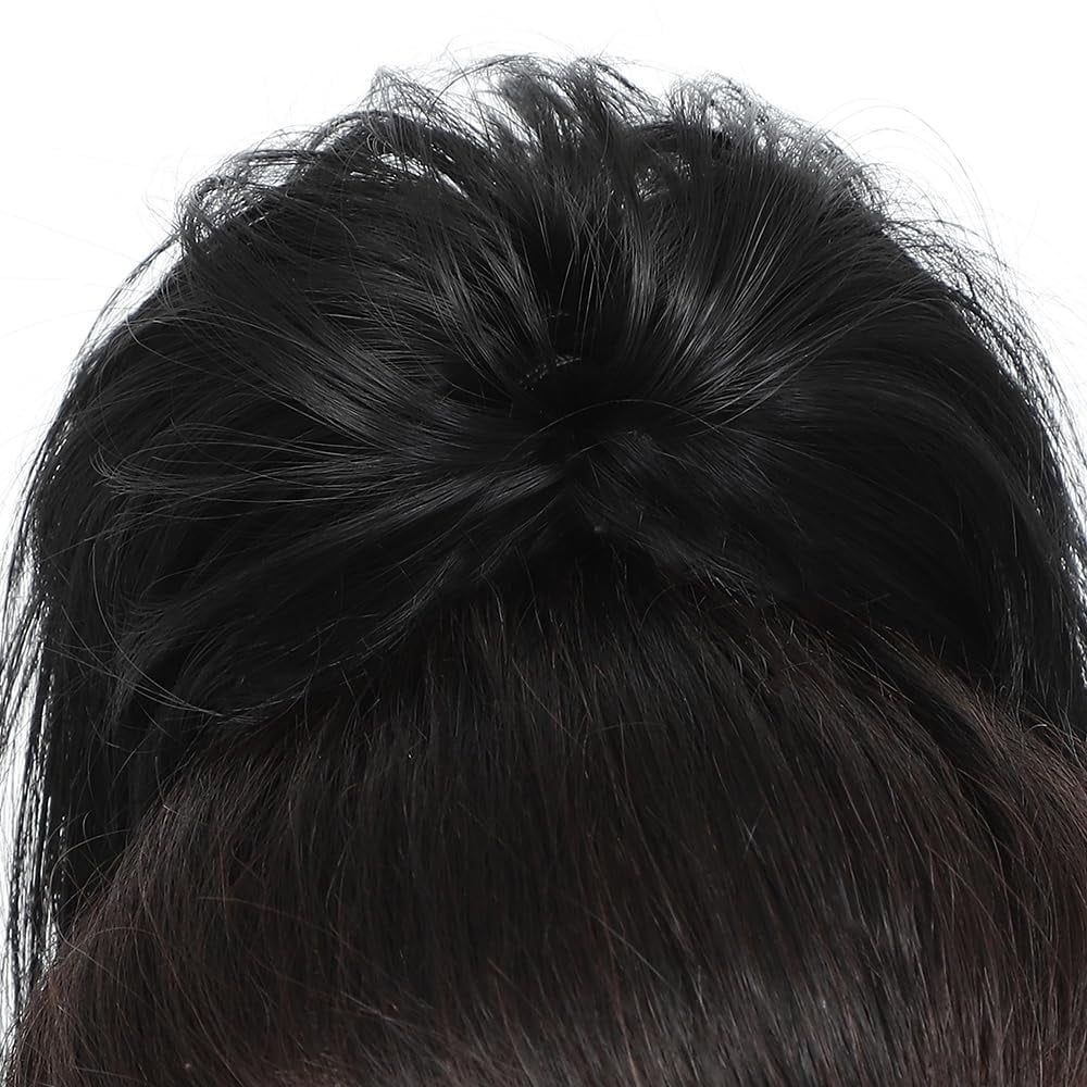 Messy Bun Hair Piece Claw Clip in Hair Buns Hair Piece for Women Straight Short High… image 2