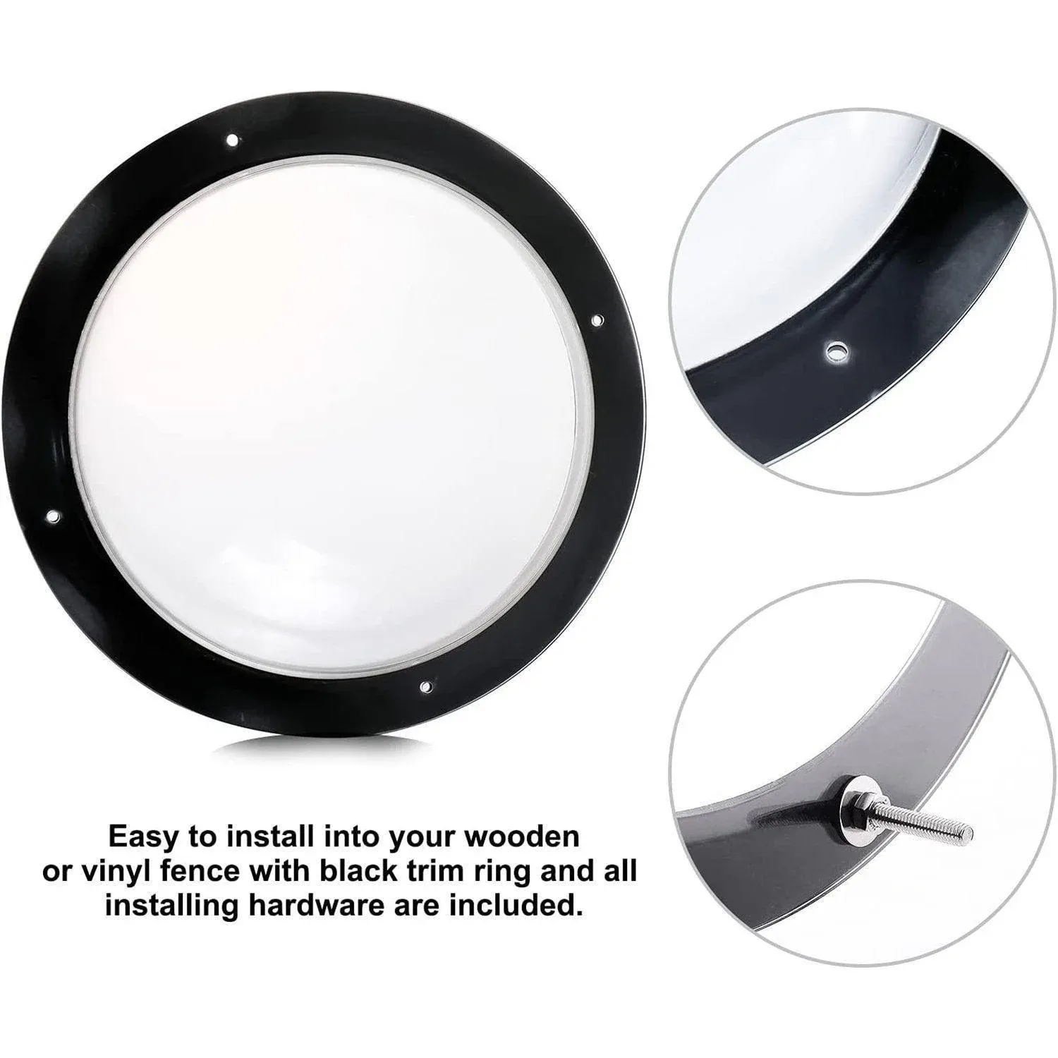 Dog Porthole Window Round Transparent for Fence Pet Peek Look Out Durable Dome image 12