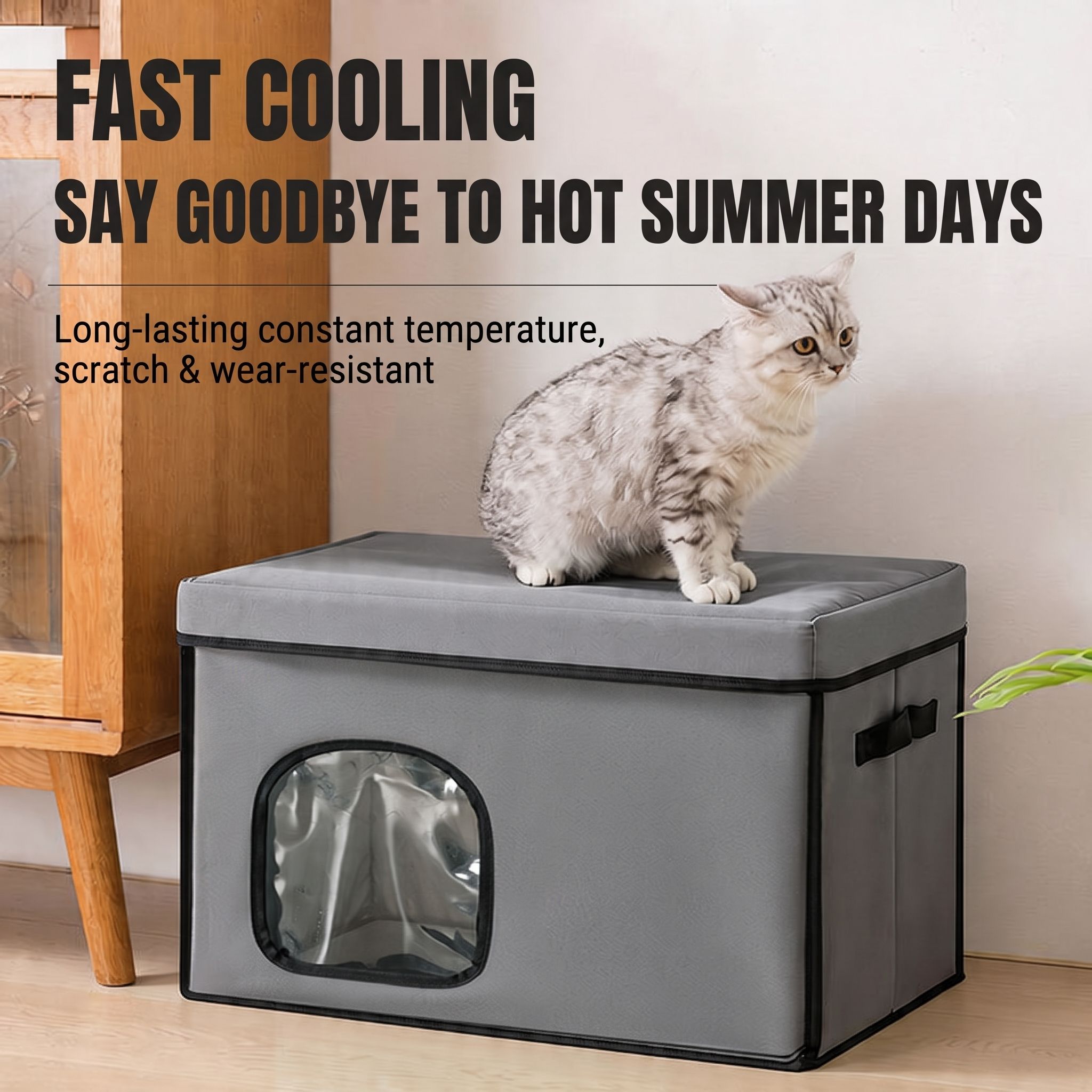 Foldable Multi-Pet Cooling House for Summer image 4