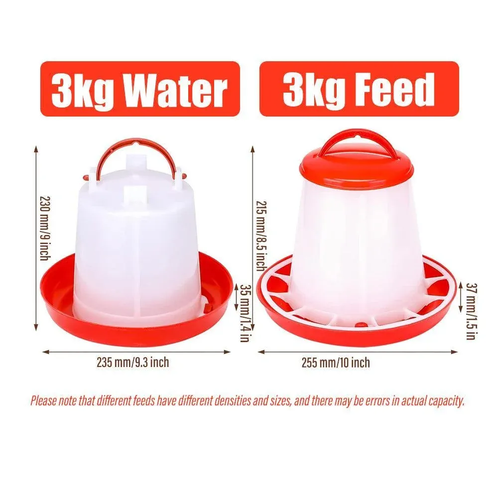 Durable Poultry Feeder and Waterer for Chicken and Chook Farming Use - Waterer image 3