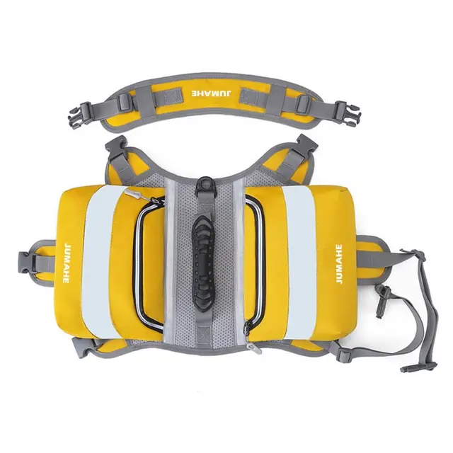 Yellow Dog Backpack Harness for Medium to Large Dogs - Tactical Vest with Saddlebags…