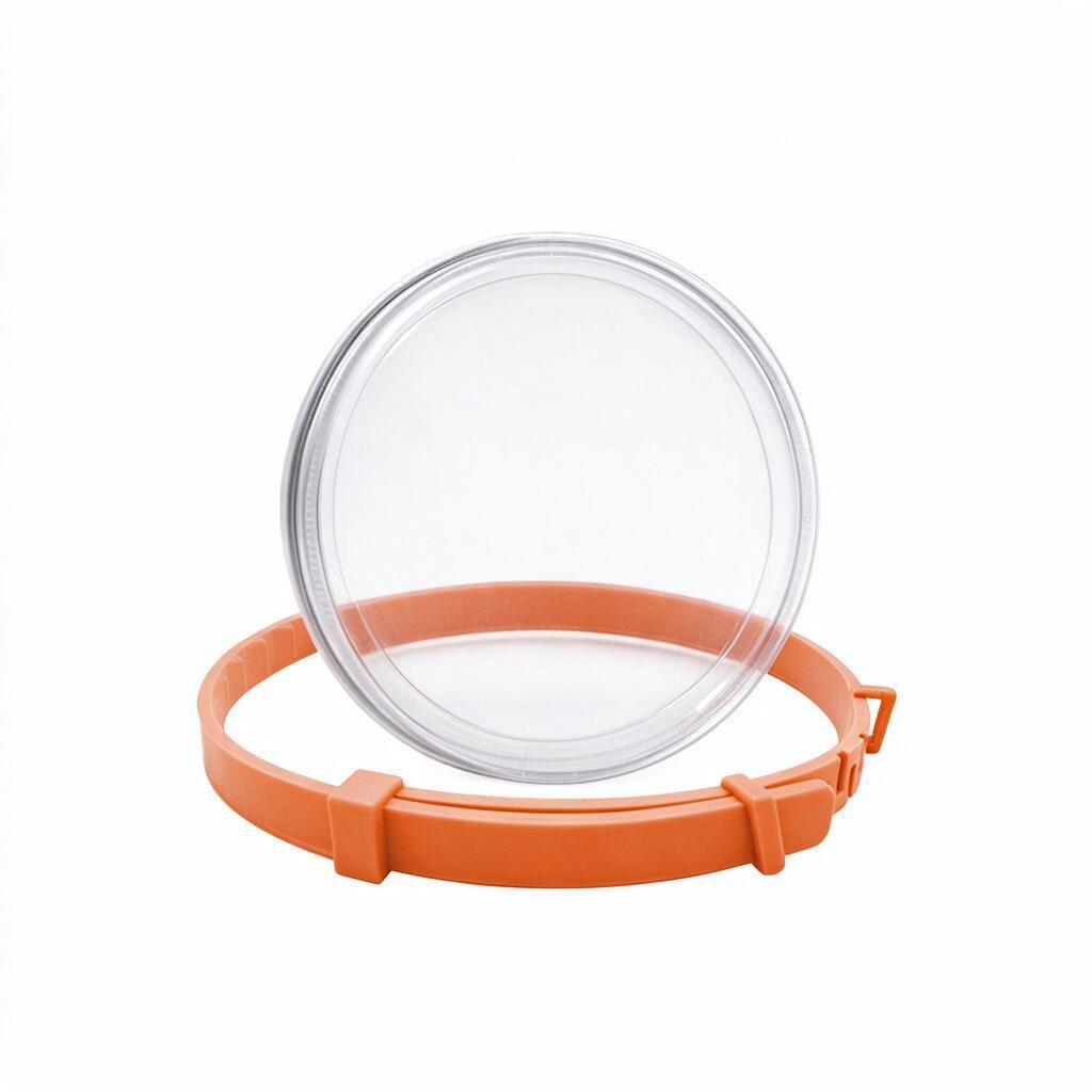 Orange Feline Mosquito Repelling Neckband 38cm 30g Tin Case 8 Month Tick Shield Water…