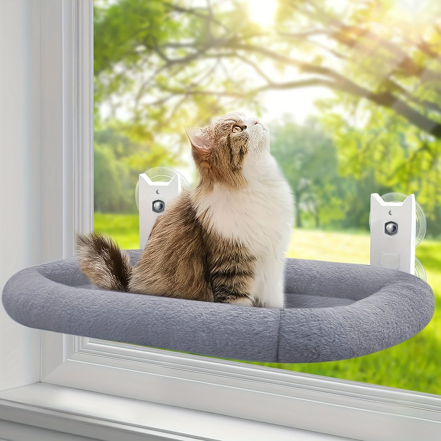 Gray cat bed window cat bed image 7