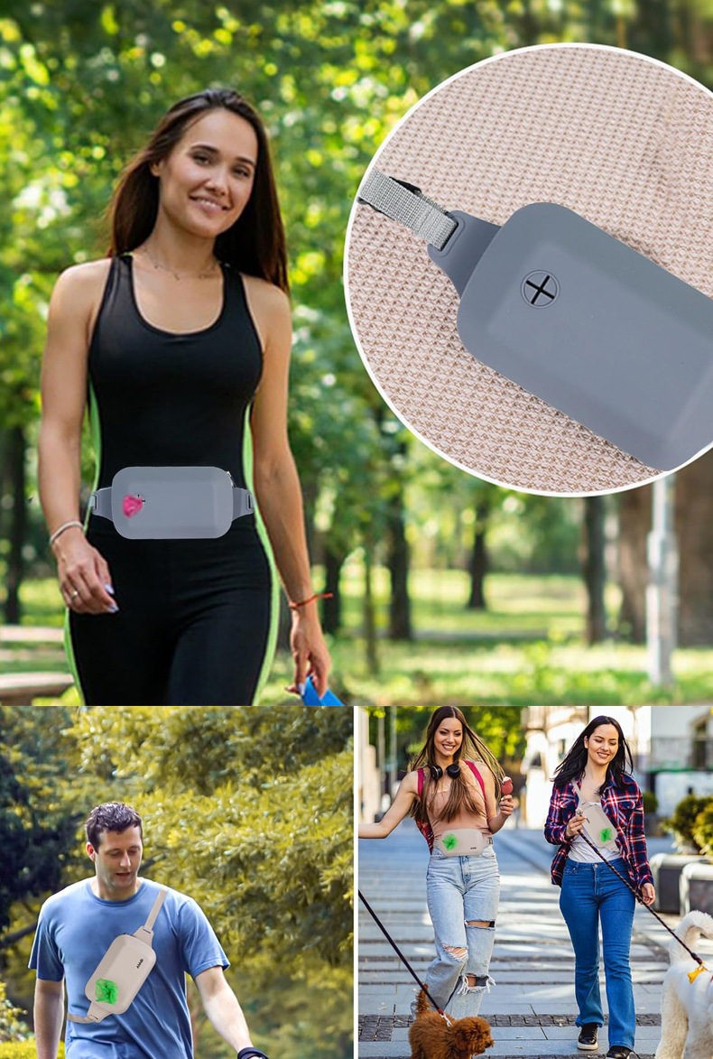 Pink Silicone Pet Treat Pouch for Dog Training - Portable Waist Bag with Waste Bag… image 6
