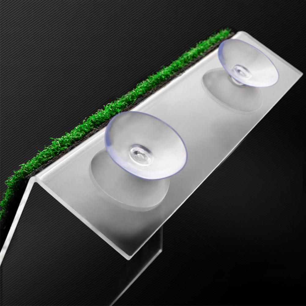 Turtle Basking Platform Simulation Grass Turtle Ramp for Fish Tank Aquarium - S image 7