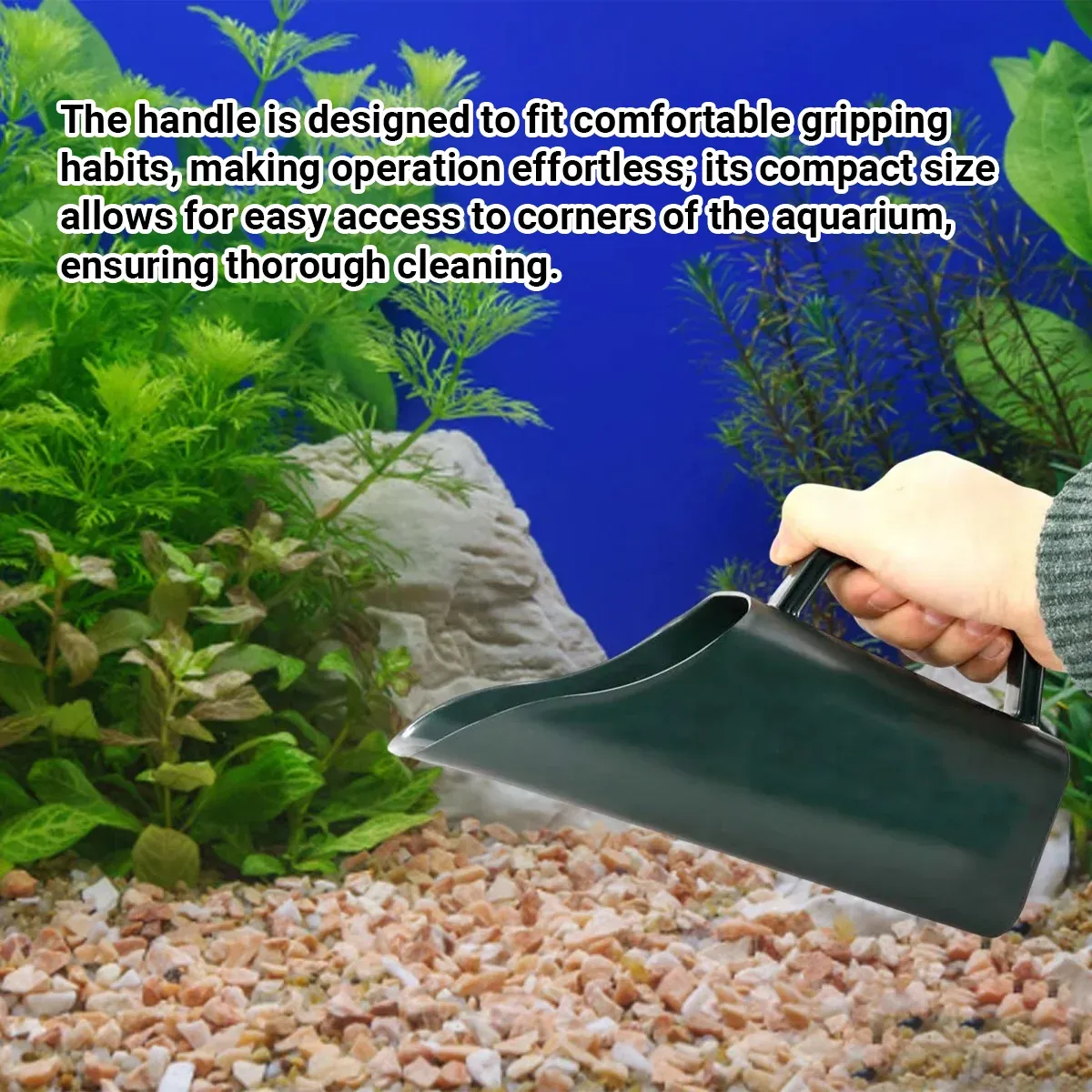 Aquarium Sand Cleaning Shovel Water Permeable for Fish Tank Gravel image 4