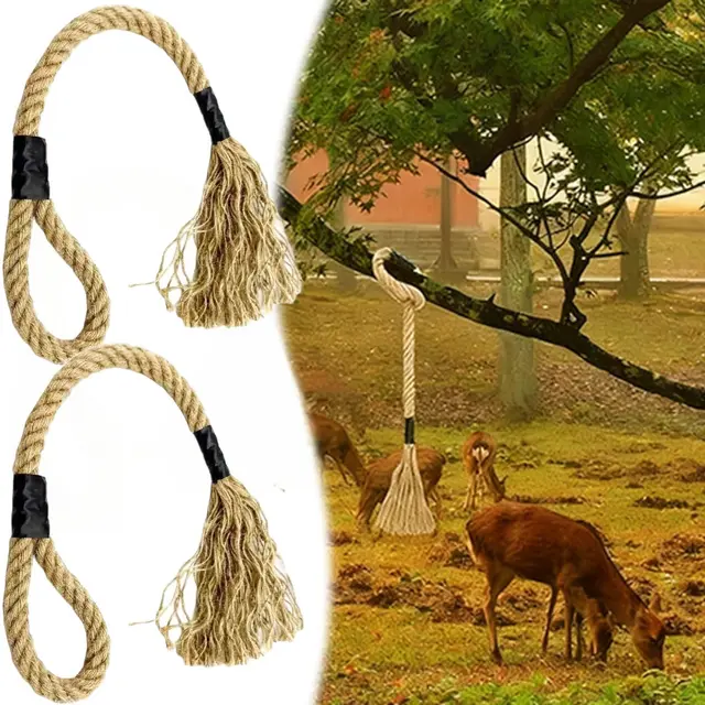 2Pcs Deer Scent Rope 31.5" Hemp Rope for Deer Mock Scrape System Rigid Hanging…