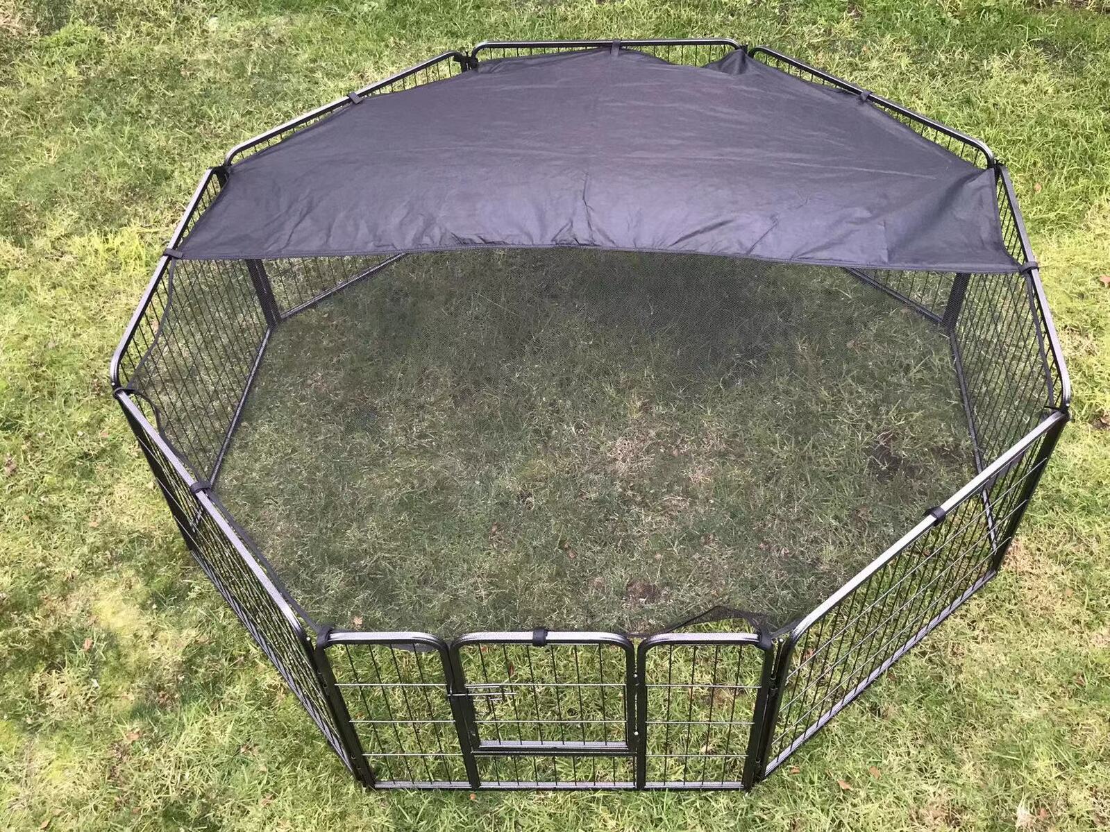 YES4PETS 60 cm Heavy Duty Pet Dog Puppy Cat Rabbit Exercise Playpen Fence With Cover image 2