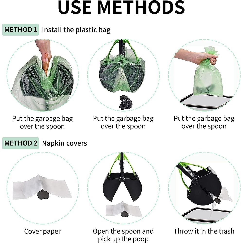 Pooper Scooper for Dogs and Cats – Portable Dog Poop Pick up Tool image 3