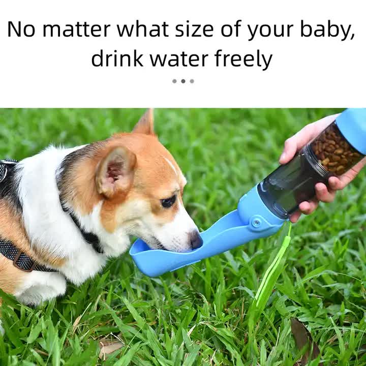 2-in-1 Portable Pet Water and Food Bottle - Leak-Proof Design with Water Lock and Easy… image 5