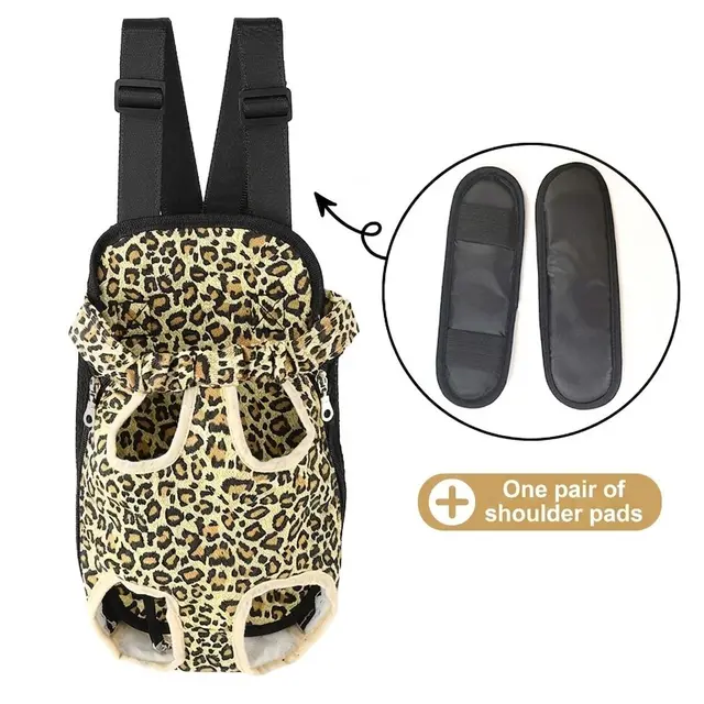 Portable Pet Front Chest Backpack for Small Dogs and Cats – Hands-Free…, M/Small