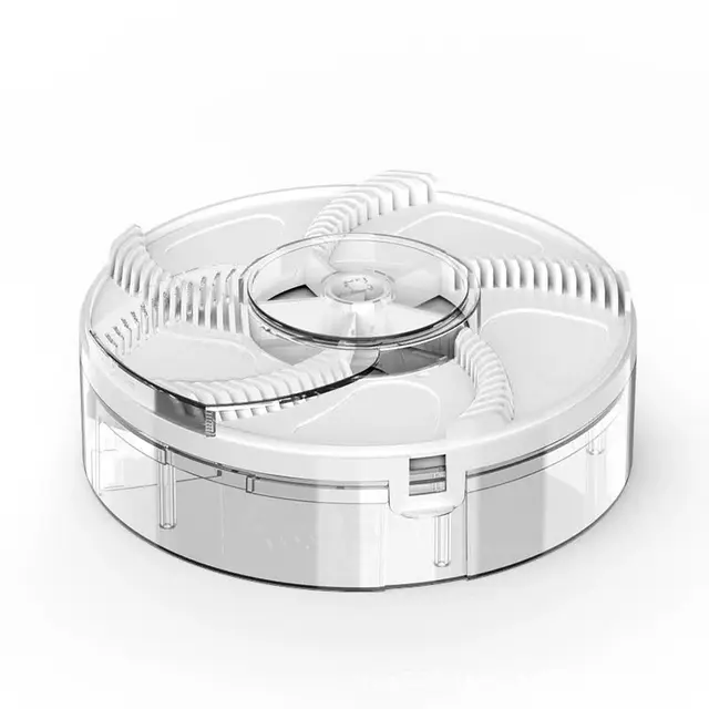 White Electric Rotating Fly Trap - 360 Degree Efficient Insect Catcher for Indoor Use